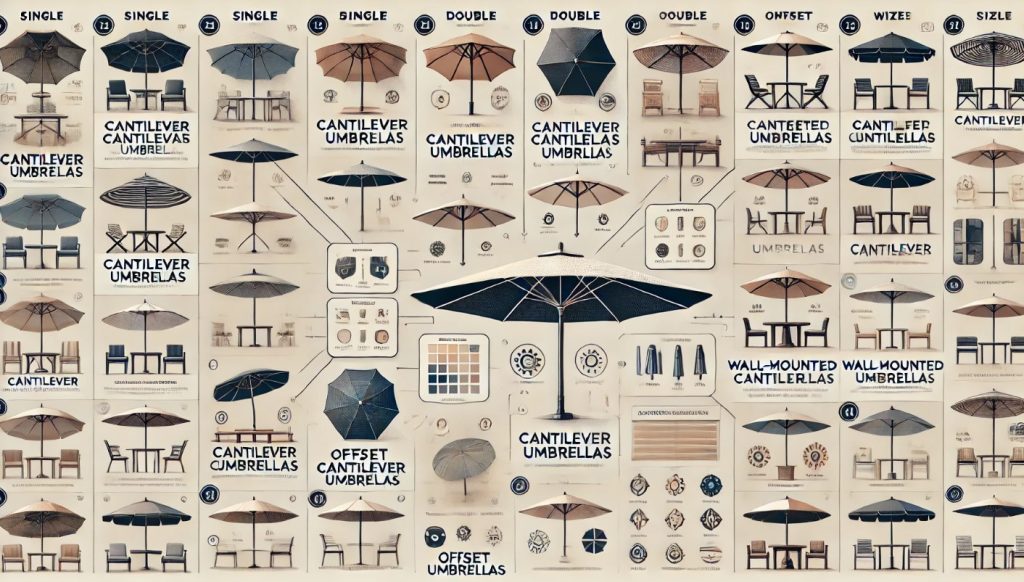 Different Types of Cantilever Umbrellas